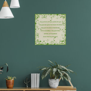 Irish Blessing-May die Straße aufsteigen, um Sie z Poster