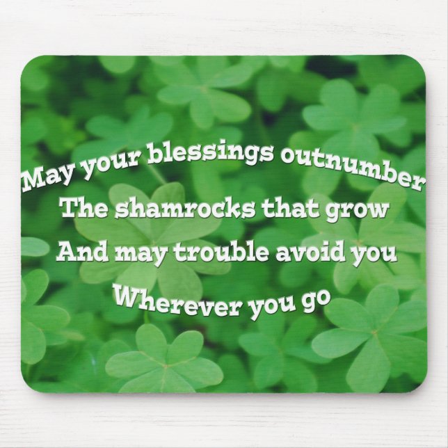 Irish Blessing Mousepad (Vorne)