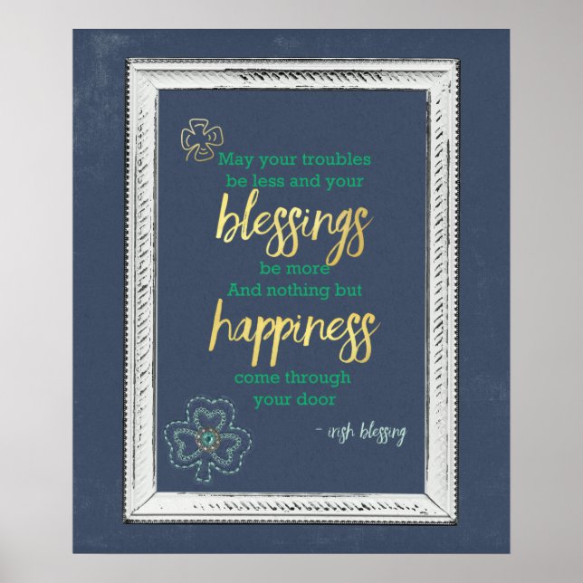 Irish Blessing Poster (Vorne)