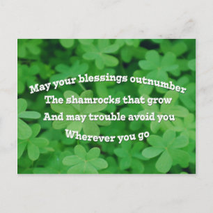 Irish Blessing Postkarte