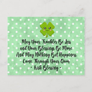 Irish Blessing Postkarte