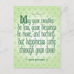 Irish Blessing Postkarte