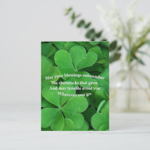 Irish Blessing Postkarte
