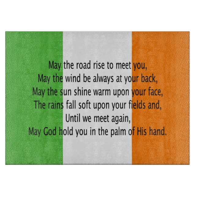 Irish Blessing Prayer Schneidebrett (Vorderseite)