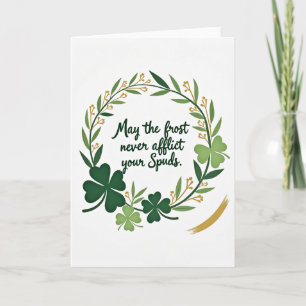 Irish Blessing Spuds Karte
