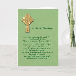 Irish Blessing St. Patrick's Day Karte