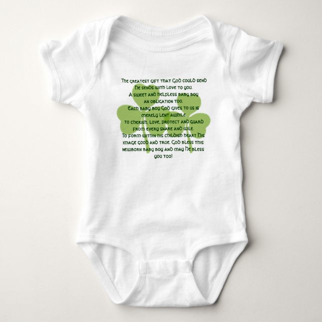 Irish Blessing T - Shirt - Baby Boy (Vorderseite)