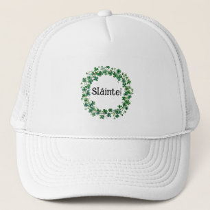 Irish Blessing Weiße Trucker-Mütze – Glück und Sti Truckerkappe