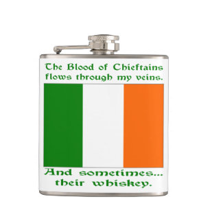 Irish Blood and Whiskey Hip Flask Flachmann