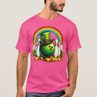 Irish Bowling Balls Kleeblatt Leprechaun St Patric T-Shirt