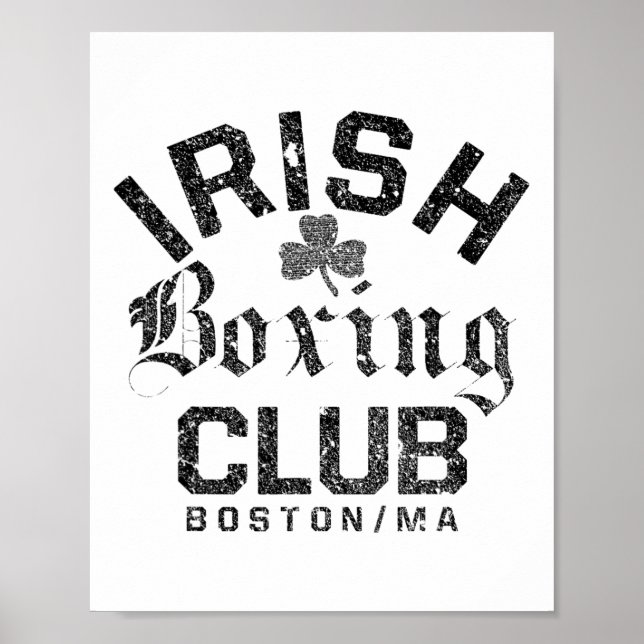 Irish Boxing Club - Boston Machusetts Poster (Vorne)
