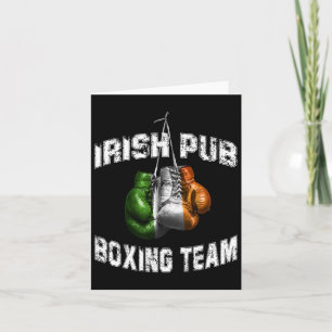 Irish Boxing Funny Ireland Flag Flag - Irish Pub Karte