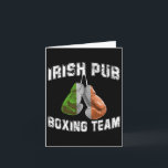 Irish Boxing Funny Ireland Flag - Irish Pub  Karte<br><div class="desc">Irish Boxing Funny Ireland Flag - Irish Pub</div>