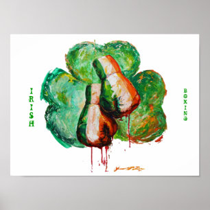 Irish Boxing Kleeblatt Poster
