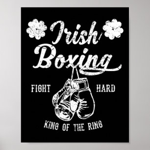Irish Boxing Vintage - Irischer Boxfan Tee Poster