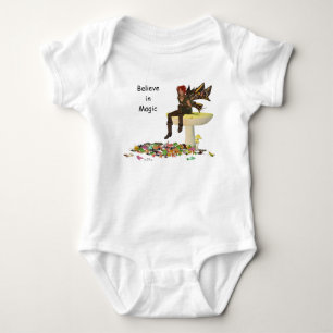 Irish Boy Fairy auf Mushroom Baby Bodysuit Strampler