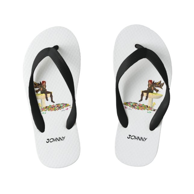 Irish Boy Fairy auf Pilzkids Flip Flops (Fußbett)