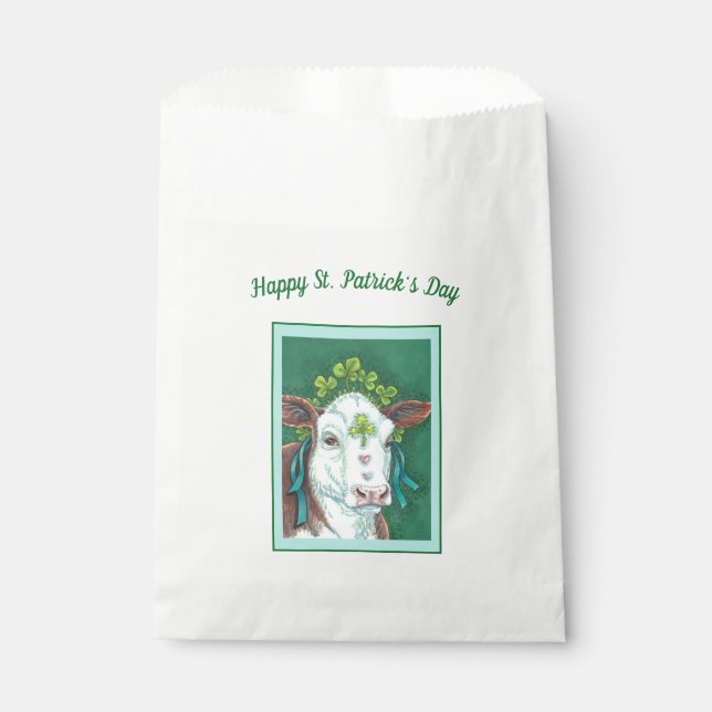 IRISH BRED ST. PATRICK'S DAHEIFER, KLEEBLATT COW GESCHENKTÜTCHEN (Vorderseite)