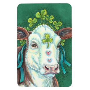 IRISH BRED ST. PATRICK'S DAHEIFER, KLEEBLATT COW MAGNET