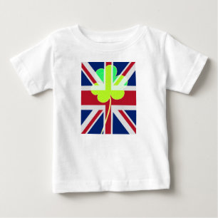 Irish British Flag Kleeblatt Clover St Patrick Ver Baby T-shirt