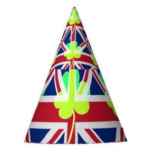 Irish British Flag Kleeblatt Clover St Patrick Ver Partyhütchen