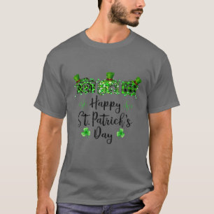 Irish Camera Photographer Shamrock Happy St Patric T-Shirt