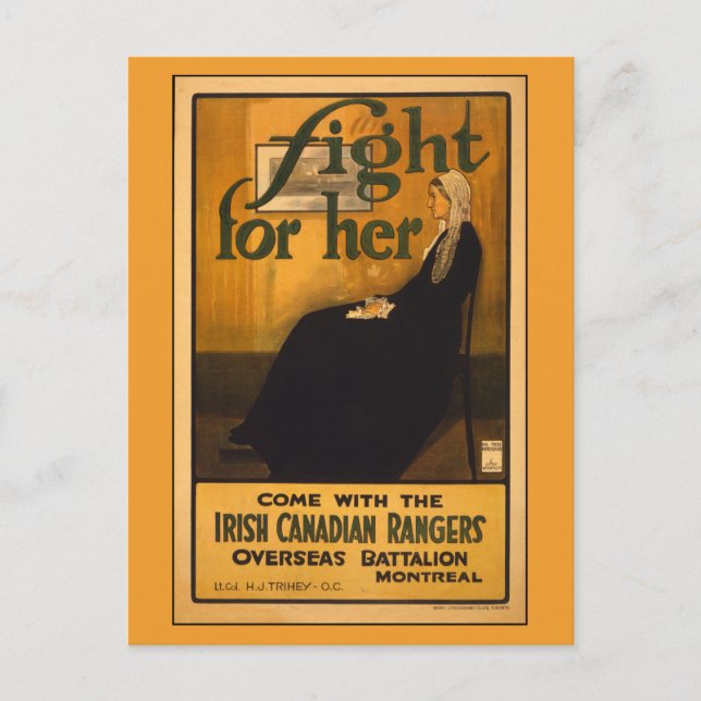 Irish Canadian Rangers, nach Whistlers Mutter Postkarte (Vorderseite)