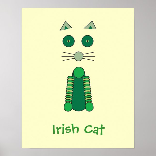 Irish Cat Poster (Vorne)