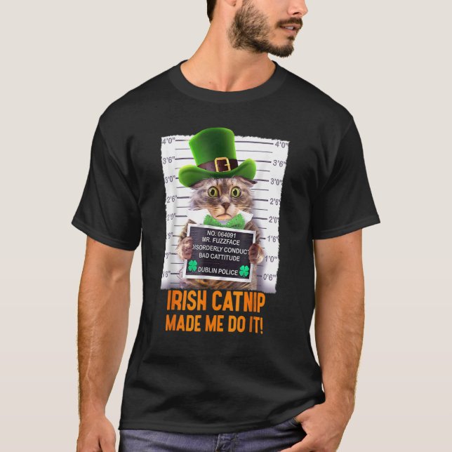 Irish Catnip Meid Mee Do It Funny St Patrick's Day T-Shirt (Vorderseite)