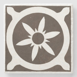 Irish Celtic Art Design Black Star Steinuntersetzer