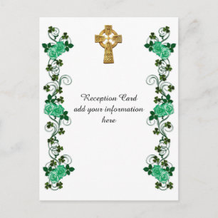 Irish Celtic Cross Empfang Card Postkarte