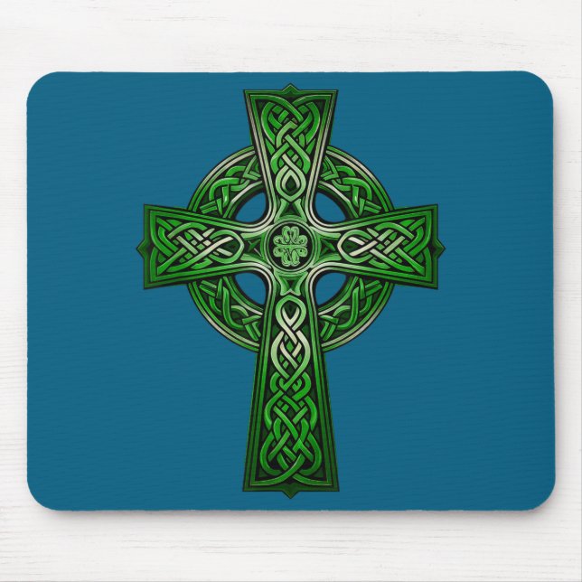 Irish Celtic Cross Knot Christian Holy Trinity Sco Mousepad (Vorne)
