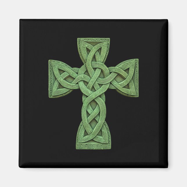 Irish Celtic Cross Knot Christlich Heilige Trinity Magnet (Vorne)
