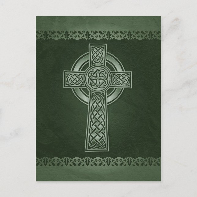 Irish Celtic Cross Postcard Postkarte (Vorderseite)