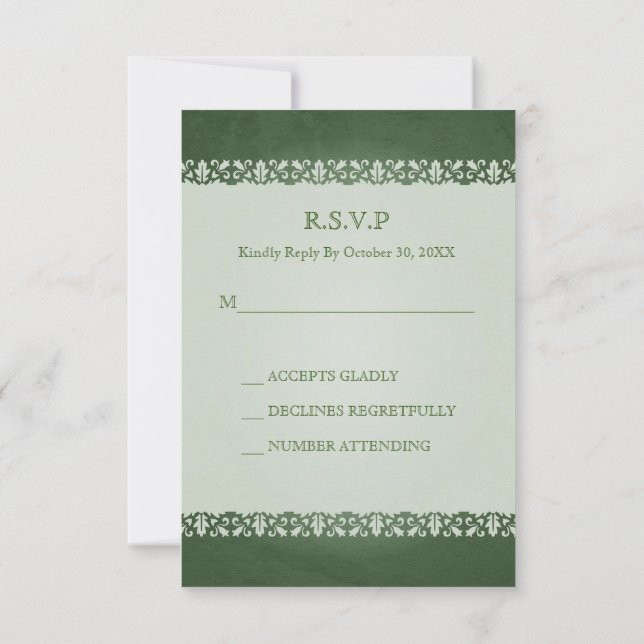 Irish Celtic Cross Wedding Response Cards Einladung (Rückseite)