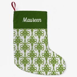 Irish Celtic Kleeblatt Weihnachts-Strumpf Kleiner Weihnachtsstrumpf