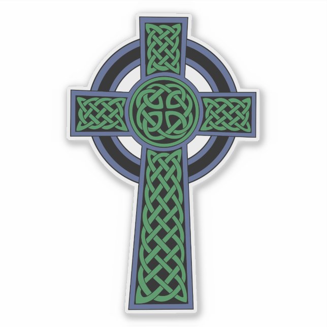 Irish Celtic Knot Cross Aufkleber (Vorderseite)