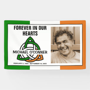 Irish Celtic Knot Foto Memorial Banner