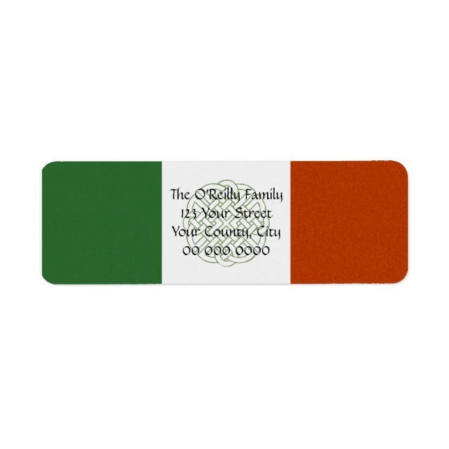 Irish Celtic Knot Return Address Label (Vorne)