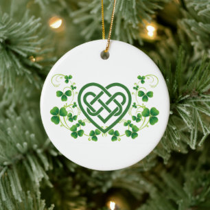 Irish Celtic Liebe Knot Keramik Ornament