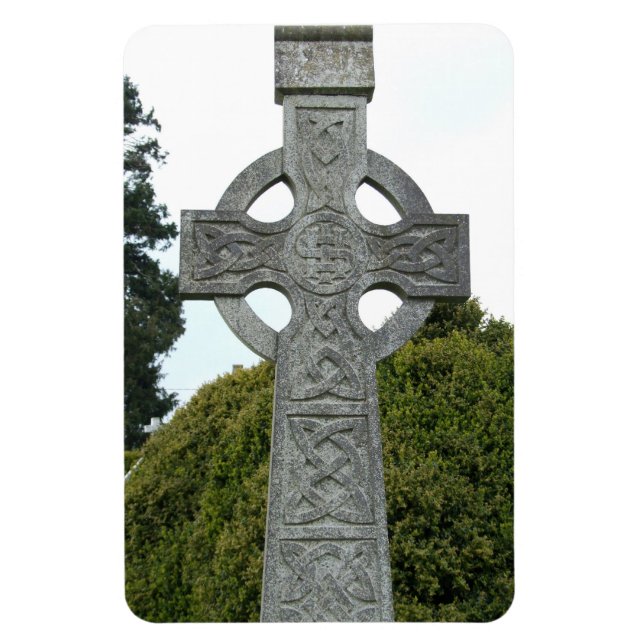 Irish Celtic Stone Cross Flexi Magnet (Vertikal)