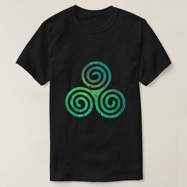 Irish Celtic Trinity Knot Triskelion Symbol Christ T-Shirt (Design vorne)