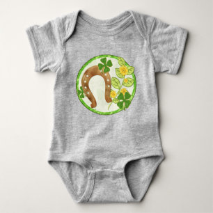 Irish Charm Whimsical Baby Strampler