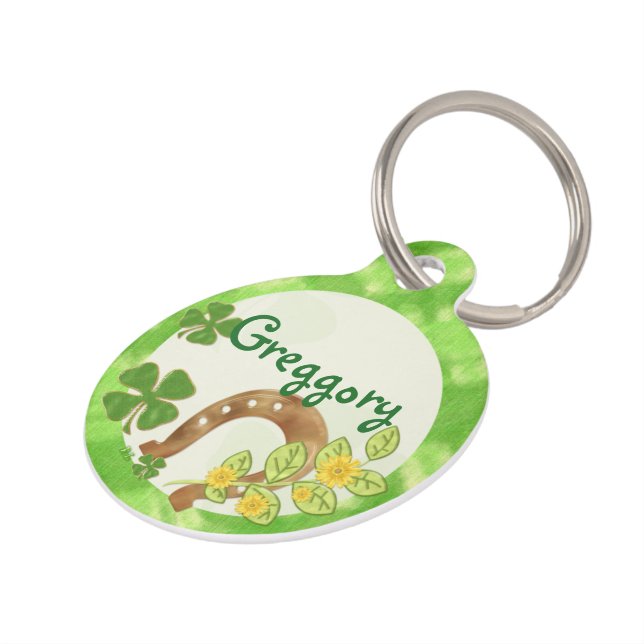 Irish Charm Whimsical PETS PERSONALISIERT Haustiermarke (Seite)