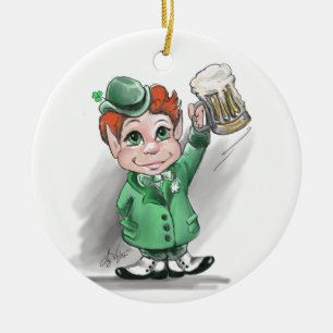 Irish Cheers! Round Ornamnet Keramik Ornament