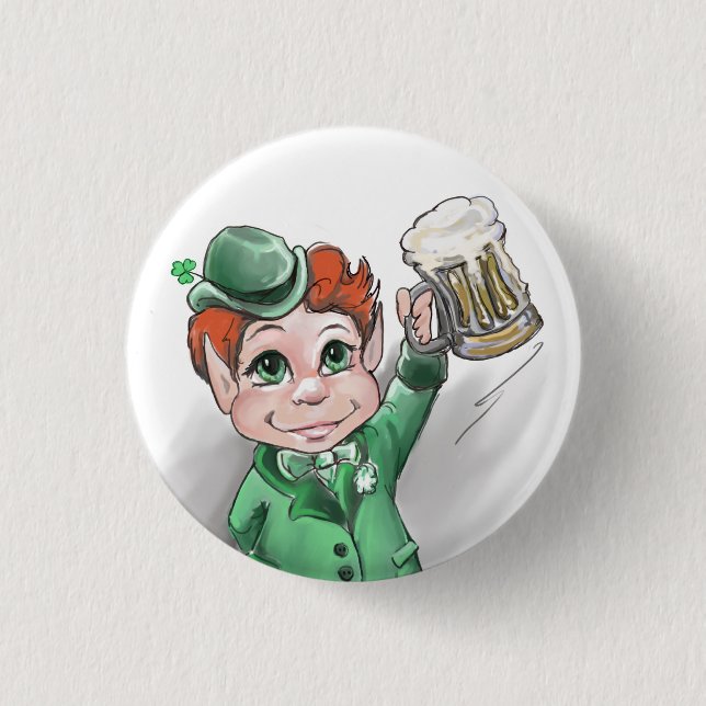 Irish Cheers! St Patrick's Day Button (Vorderseite)