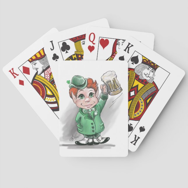 Irish Cheers! St Patrick's Day Playing Cards Spielkarten (Rückseite)