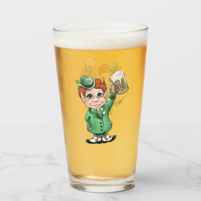 Irish Cheers! Trinkglas Glas (Vorne (Gefüllt))