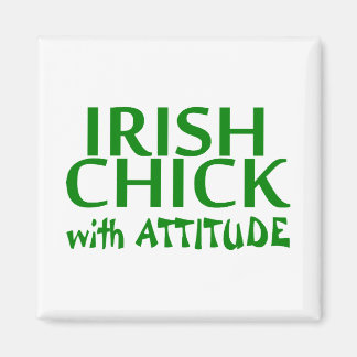 Irish Chick mit Haltung Magnet