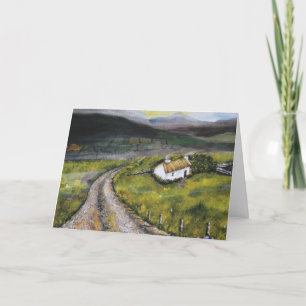 Irish Christmas Card, 12x18 inch Folded Card Feiertagskarte